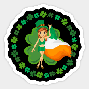Irish Girl Sticker